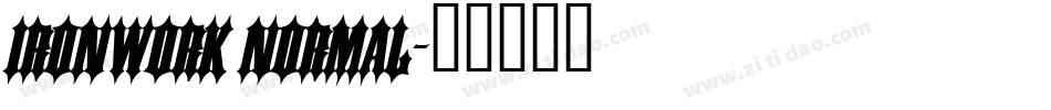 Ironwork Normal字体转换